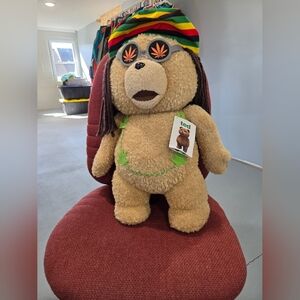 Ted Movie 24” Talking Plush “Rasta” Teddy Bear R Rated LIFE SIZE NWT Needs Batte